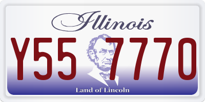 IL license plate Y557770