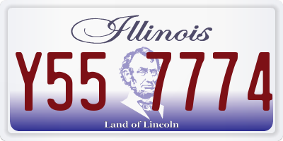 IL license plate Y557774