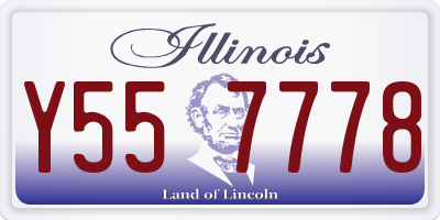 IL license plate Y557778