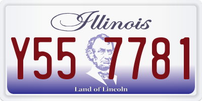 IL license plate Y557781