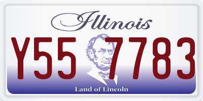 IL license plate Y557783