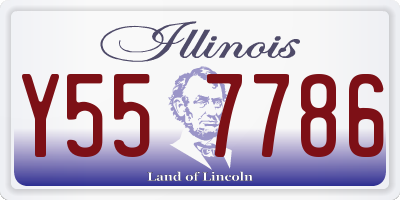 IL license plate Y557786