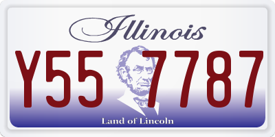 IL license plate Y557787