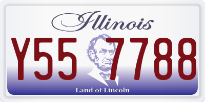 IL license plate Y557788
