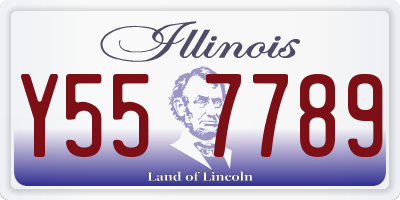 IL license plate Y557789