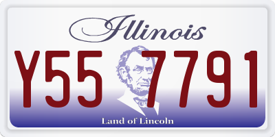 IL license plate Y557791