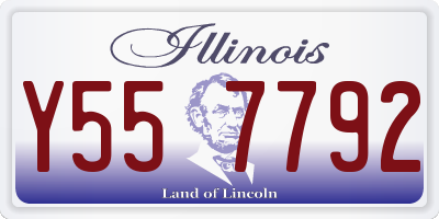 IL license plate Y557792