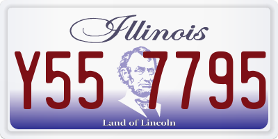 IL license plate Y557795