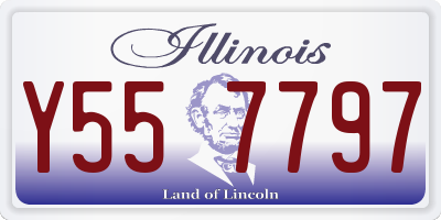 IL license plate Y557797