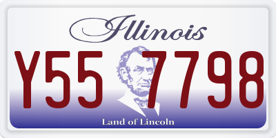 IL license plate Y557798