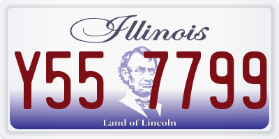IL license plate Y557799