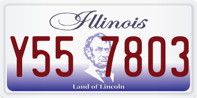 IL license plate Y557803