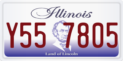 IL license plate Y557805