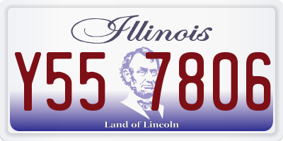 IL license plate Y557806