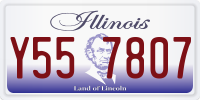 IL license plate Y557807