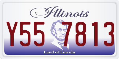 IL license plate Y557813