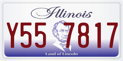 IL license plate Y557817
