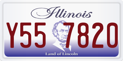 IL license plate Y557820