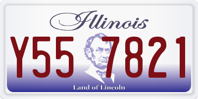 IL license plate Y557821