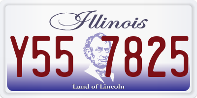 IL license plate Y557825