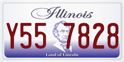 IL license plate Y557828