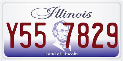 IL license plate Y557829