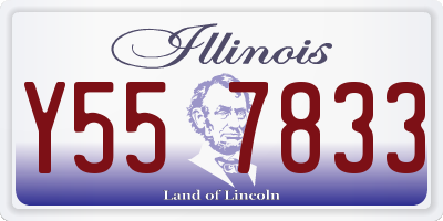 IL license plate Y557833