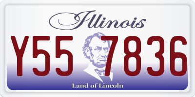 IL license plate Y557836