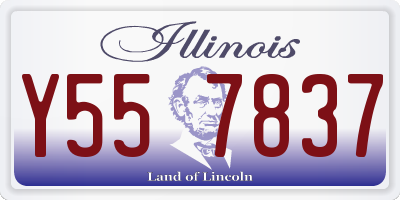 IL license plate Y557837