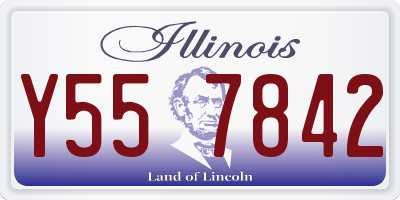 IL license plate Y557842