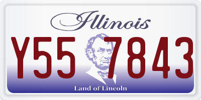 IL license plate Y557843