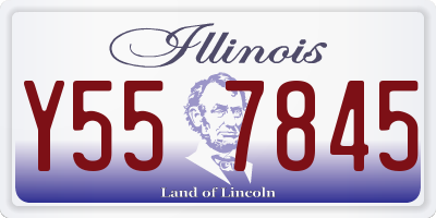 IL license plate Y557845