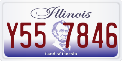 IL license plate Y557846