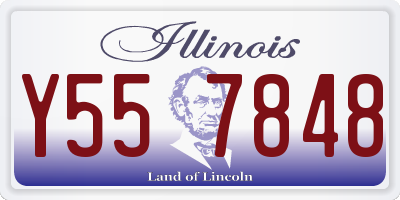 IL license plate Y557848
