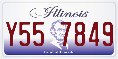 IL license plate Y557849