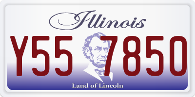 IL license plate Y557850