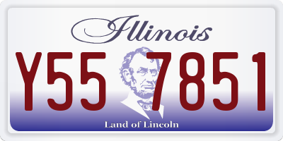 IL license plate Y557851