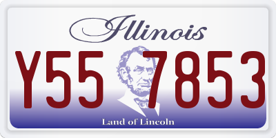 IL license plate Y557853