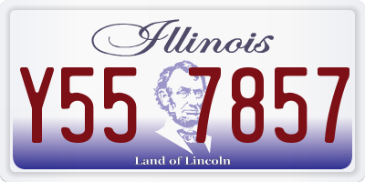 IL license plate Y557857