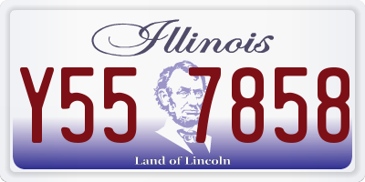 IL license plate Y557858