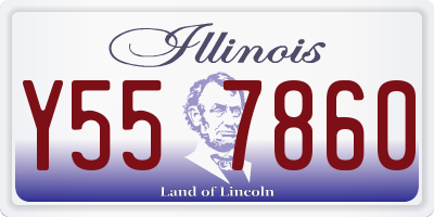IL license plate Y557860