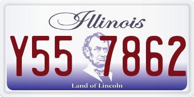 IL license plate Y557862