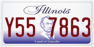 IL license plate Y557863