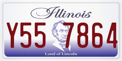 IL license plate Y557864