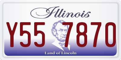 IL license plate Y557870