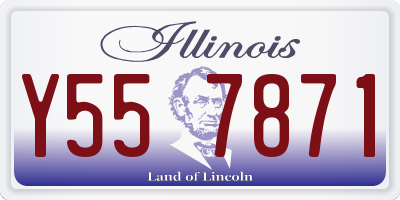 IL license plate Y557871