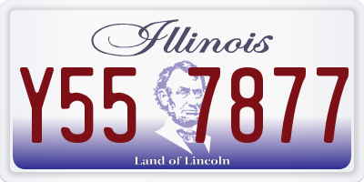 IL license plate Y557877