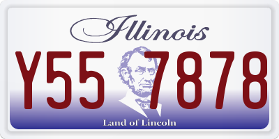 IL license plate Y557878