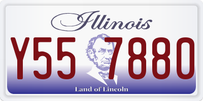 IL license plate Y557880