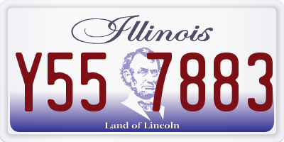 IL license plate Y557883